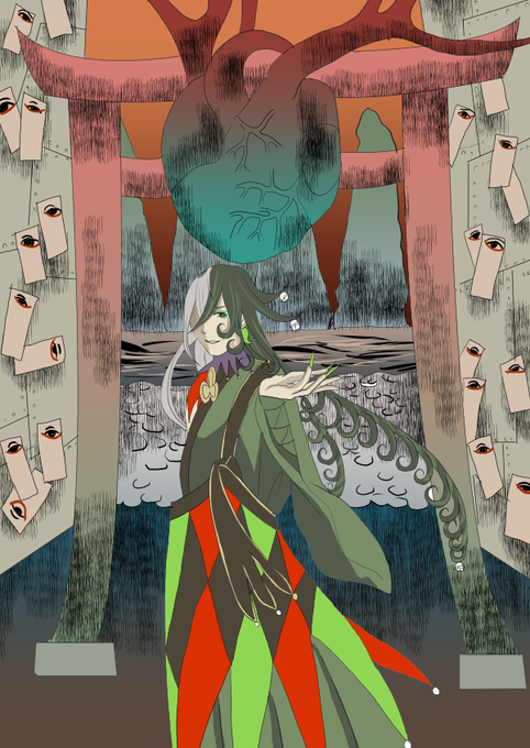 いいねされた数だけ好きな曲で推しを描くのtwitterイラスト検索結果