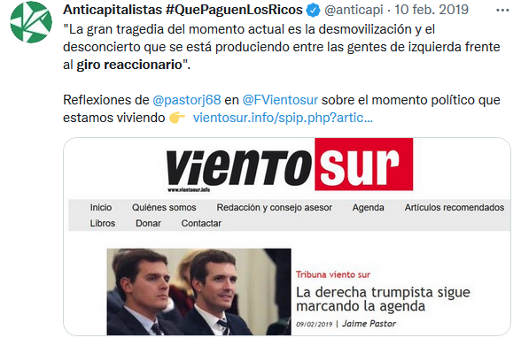 Toussaint1917's tweet photo. El «giro reaccionario». Otra expresión que se pretende vender sin mácula de clase, que revisionistas y socialdemócratas propaga a los cuatro vientos y que la feligresía comunista acepta acríticamente. ¡Como si el camino seguido antes del «giro» no fuera ya reaccionario! https://t.co/MqGx59A2Qt