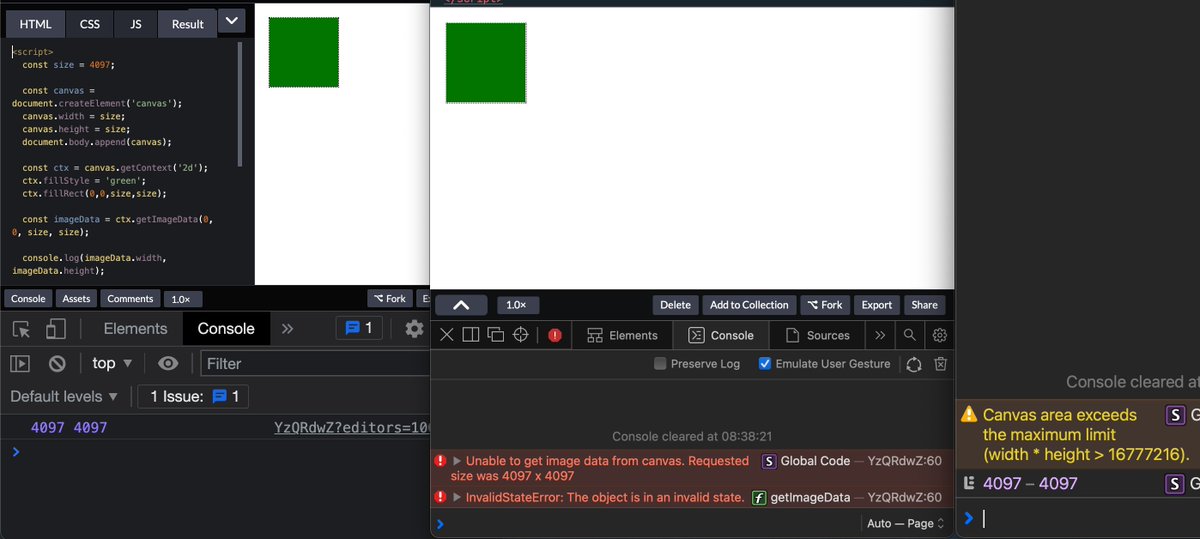 Rik Schennink on Twitter: "In other news. Safari 15 has a canvas memory limit of 4096 × 4096 pixels where Safari 14 could deal with resolutions up to 16384 x 16384. What a mess." / Twitter Rik Schennink on Twitter: "In other news. Safari 15 has a canvas memory limit of 4096 × 4096 pixels where Safari 14 could deal with resolutions up to 16384 x 16384. What a mess." / Twitter