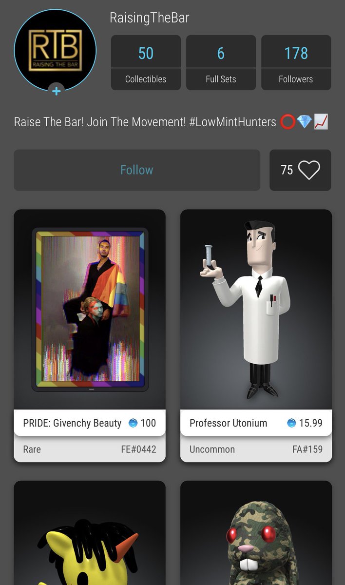 RaisingBarNFT's tweet photo. I ❤️ Pre-Drop Markets! 

#VeVe #ProfessorUtonium #GivenchyPride #NFT #VeVeFam @givenchy @cartoonnetwork https://t.co/Yp5L4LHijs