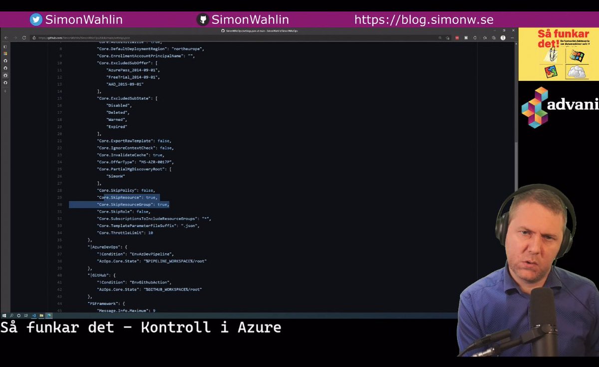 Watching the amazing <a href="/SimonWahlin/">Simon Wåhlin</a> talk about control in <a href="/Azure/">Microsoft Azure</a> 💪