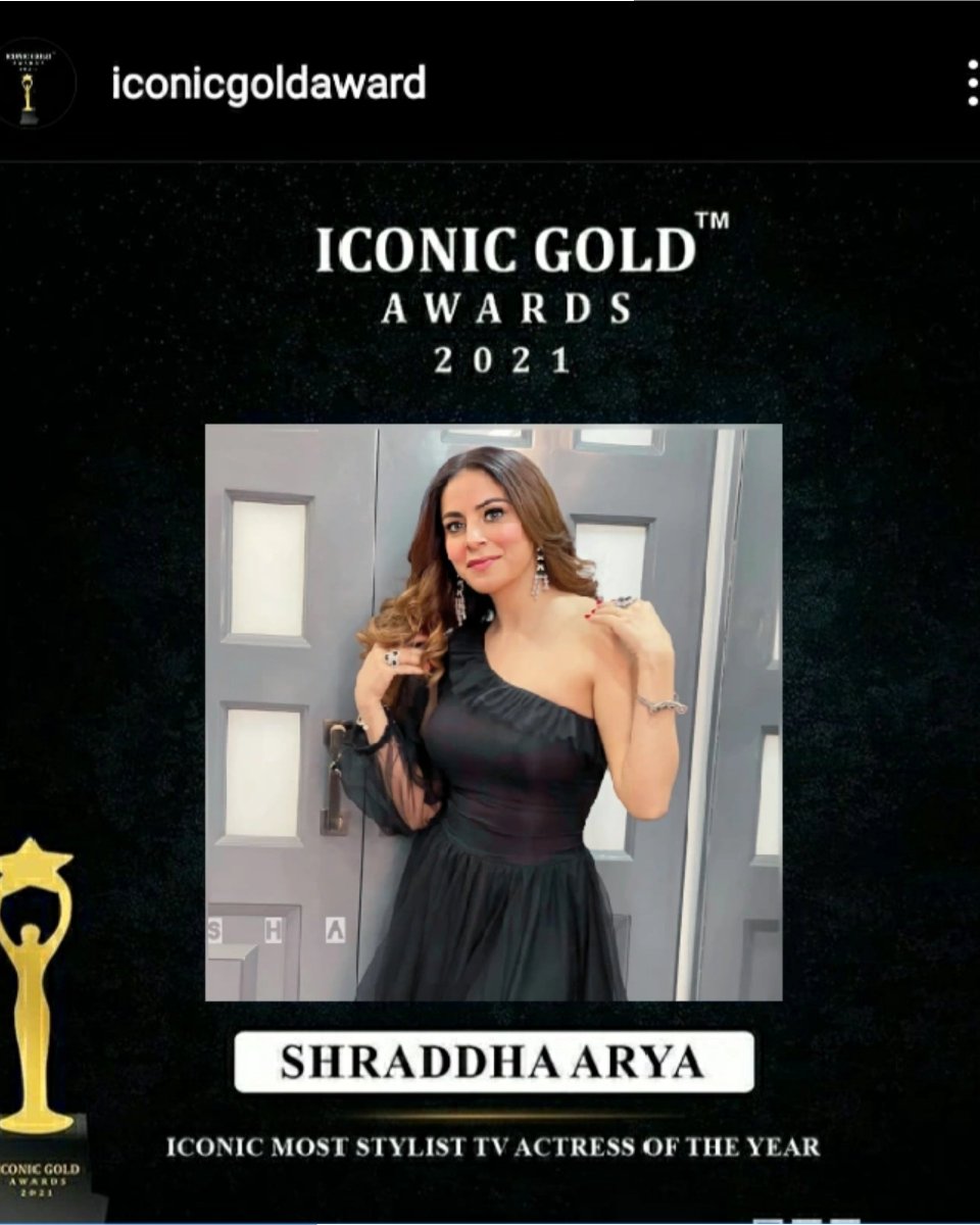 merishraddhaa's tweet photo. Heartiest Congratulations Queen @AryaSmilesa for the winning ICONIC MOST STYLIST TV ACTRESS OF THE YEAR at Iconic gold awards.β€οΈππ Absolute you deserve it.ππ
#shraddhaArya #MostStylist
#IconicGoldAwards2021 #IconicGoldAwards #KundaliBhagya https://t.co/djWBlOggBf