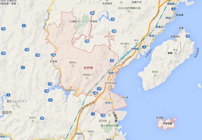 広島県の歪な形の市町村のtwitterイラスト検索結果