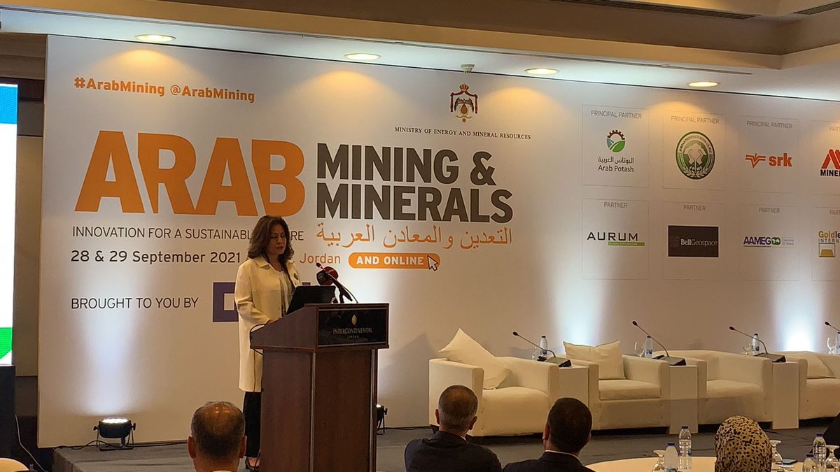 ArabMining's tweet image. Jordan is open to mining

Listen live to H.E. Hala Zawati the Jordanian Minister of Energy &amp;amp; Minerals speaking at Arab Mining. arabmining.net