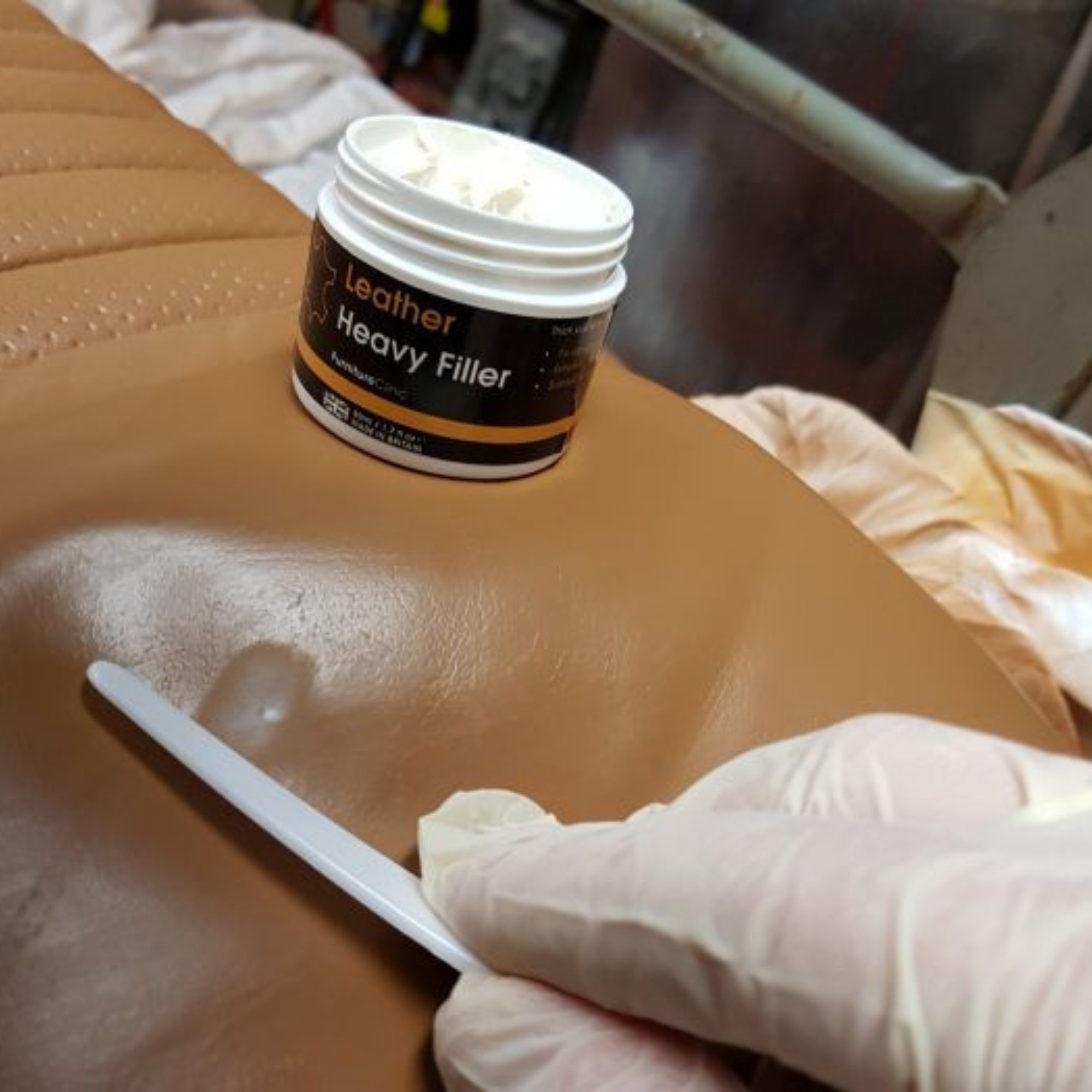 Furniture Clinic on X: Easily repair scuffs, scratches and holes in all  types of leather with our Heavy Filler. Our leather repair filler is  extremely flexible, making it perfect for high-use areas