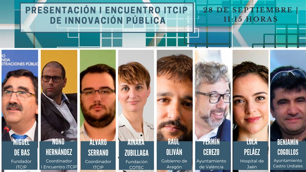 ITCIPublica's tweet photo. 🔴Buenos días!! En apenas un par horas comienza el I Encuentro de #InnovaciónPública coordinado por @anhermoreno 
👉Hoy hablamos de #IP en la era post-covid con @bcogollos @lolapelaez @ainarazubillaga @raulolivan y @FerminCerezo 
👉¿Aún no te has apuntado? https://t.co/PHVlFLjOmd https://t.co/1EGDBtF81o