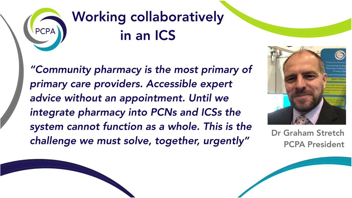 GrahamStretch's tweet image. Thread 🪡 from @pcpa_org on joint @NHSConfed &amp;amp; @NPA1921 paper on meaningfully bringing Community Pharmacy into the ICS. Collaboration is key  

#OneProfession #CommunityPharmacy

@rpharms @CCApharmacy @AIMpharmacies @PSNCNews @PharmacistCoop @CdsPcn