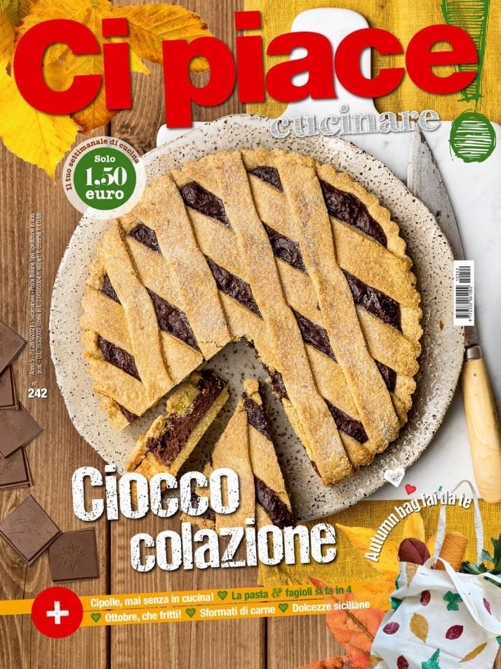 #Buongiorno. Mettete su #tè e #caffè ☕ perché stanno arrivando dolcissime colazioni. Crostate, crespelle creative e delizie siciliane... E non finisce qui, in edicola vi aspetta un #cipiacecucinare ricco di #ricette per tutti i gusti. #martedì #28settembre #recipes #food