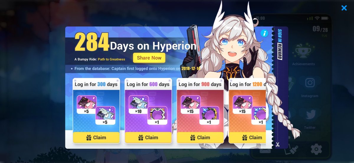 Really30414246's tweet photo. @HonkaiImpact3rd Playing since 2018, but because im busy with my study at that time, i rarely have time to play and log in... https://t.co/lbIz2n1Xlf