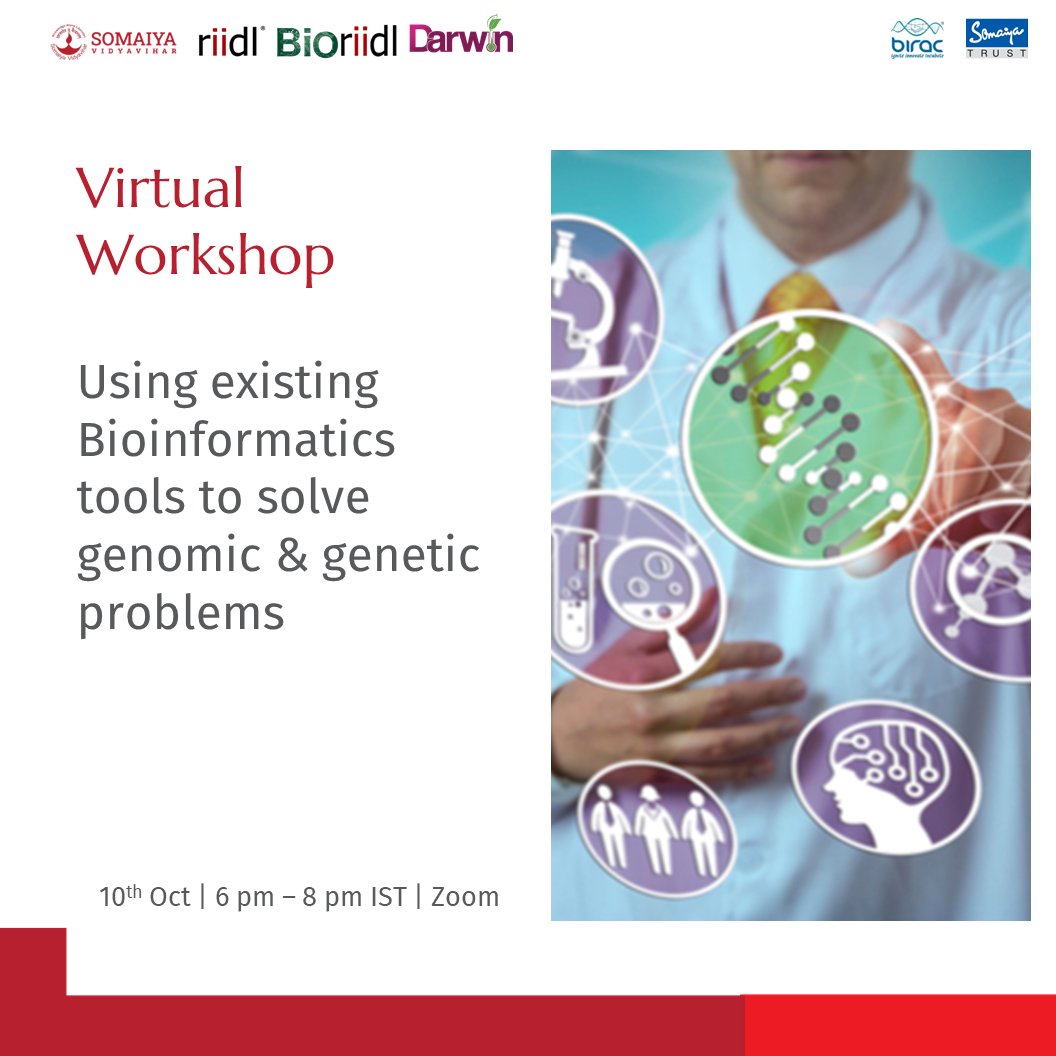 darwin_india's tweet photo. Join us for a virtual hands-on #workshop on Performing #Genomic Analysis on Transcriptomic Data Derived from Pediatric #Cancers conducted by Ms. Khushbu Patel, an expert in #Bioinformatics. Register here: https://t.co/0vPBBrdxSY https://t.co/hcswWsVgMI