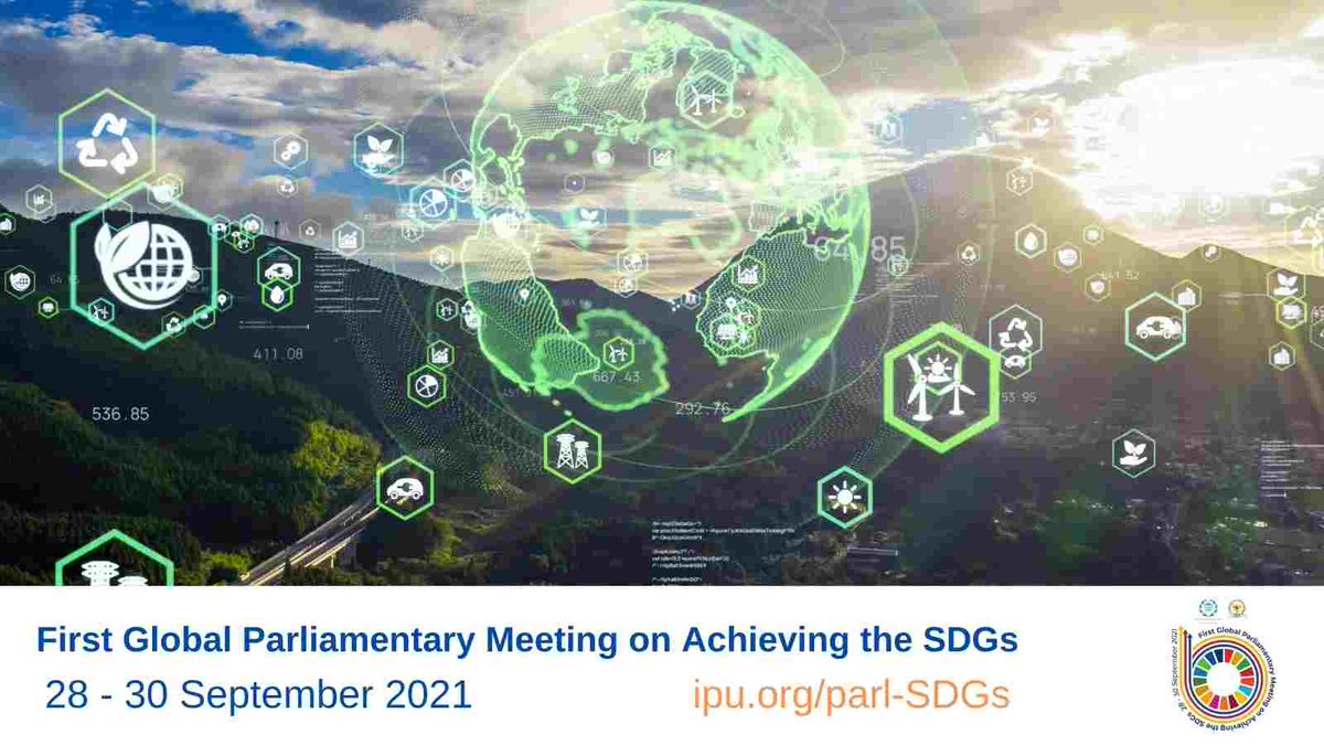 IPUparliament's tweet photo. How are parliaments contributing to the realization of the #SDGs during #COVID19?
Join the #IPU for session 1, which will allow #parliaments to share how they have continued to focus on sustainable development throughout the pandemic.
➡️https://t.co/EvhYHNL0b8 https://t.co/QyxIXfC0Ii