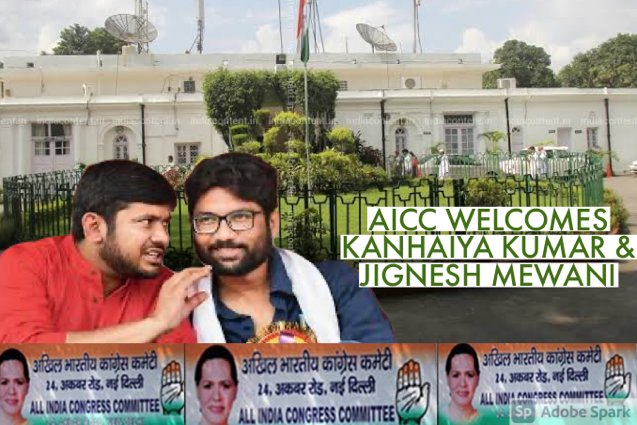 yaadeesh's tweet photo. #KanhaiyaKumar 
Congrats Kanhaiya &amp; jignesh https://t.co/cmoZr2Zl11