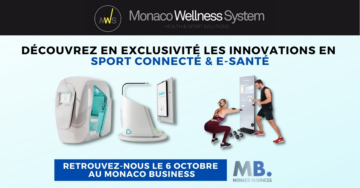 Découvrez et essayez les #innovations en #sportconnecté et #esanté lors du <a href="/MonacoBusiness1/">Monaco Business</a> 
📅 6 octobre 2021 au Sea Club <a href="/MeridienMonaco/">Le Méridien Monaco</a> Beach Plaza
➕ lnkd.in/eEJEeHUM
#sportsanté #healthtech #bienêtre #monaco #cotedazurfrance #sportenentreprise #wellness #coachsportif