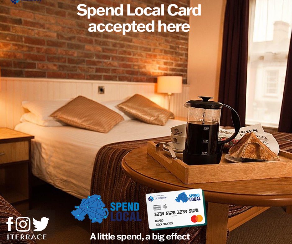 Spend Local Cards accepted at The Terrace Hotel. #spendlocal #supportlocal