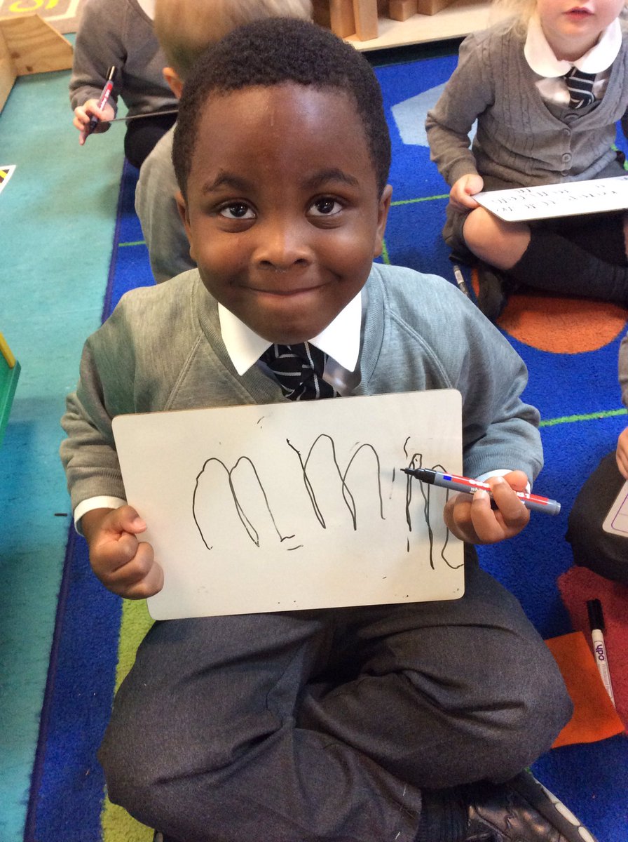 StBernsPrimary's tweet image. Reception have been working so hard in their phonics lessons! #eyfsphonics #eyfs #RND