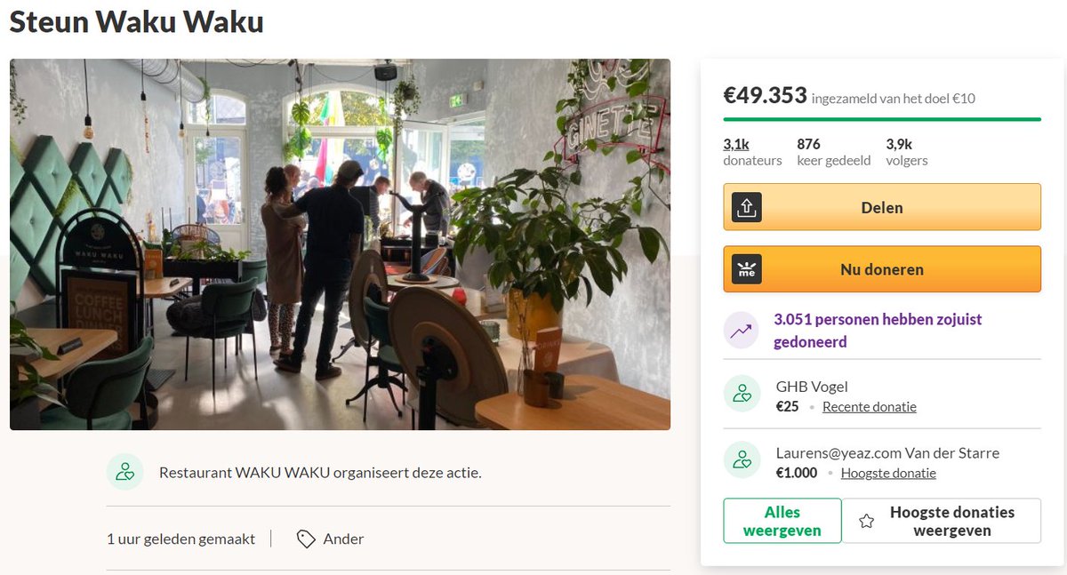 TharusThijs's tweet photo. #wakuwaku heeft even een halve ton weggescamd bij de groupies.
Hun terras blijft gewoon open, en zeker na de publiciteit zullen ze om geld niet verlegen zitten. Dit is natuurlijk gewoon de bussiness case: hard roepen, zielig sluiten en dan hard bedelen. Kassa. https://t.co/VsN6FJnb4U