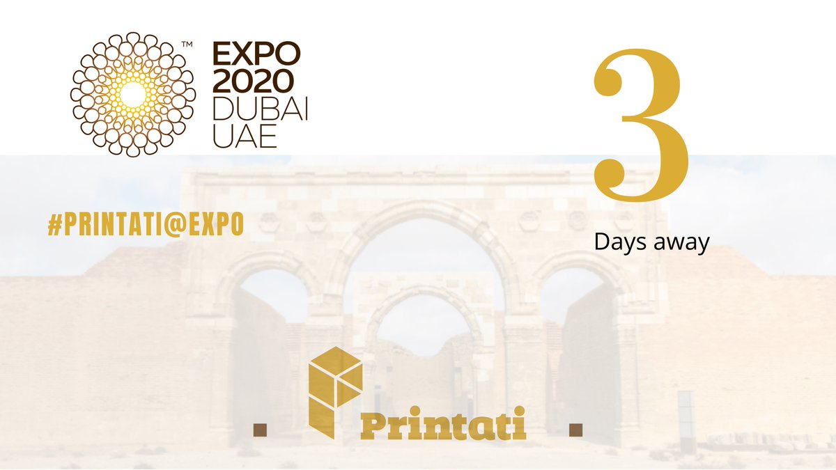 Only 3 days to the Global event of this year! Stay tuned as we prepare to launch exclusive designs marking the occasion 
#PrintatiatExpo
#JordanInDubai 
#dubaiexpo2020
#ProudlyMadeInJordan 
#Dubai 
#visitjordanindubai