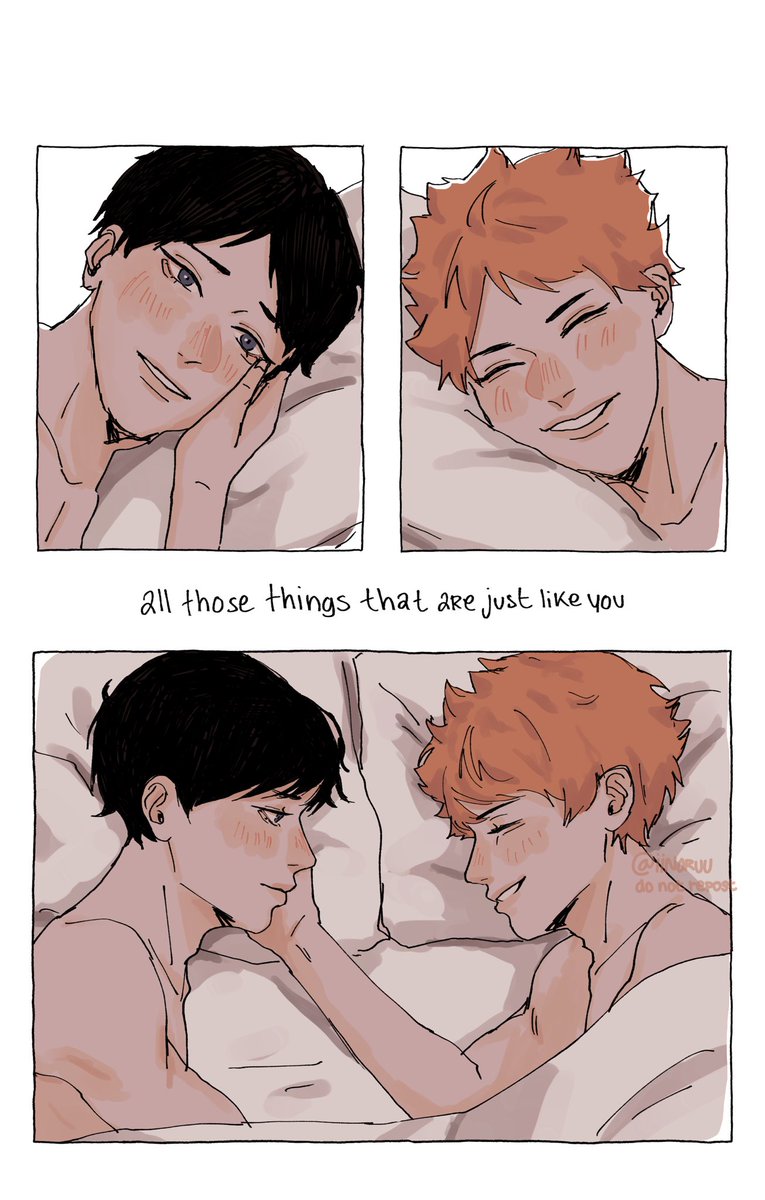 kagehina - all those things that remind me of you 🫐☀️ 