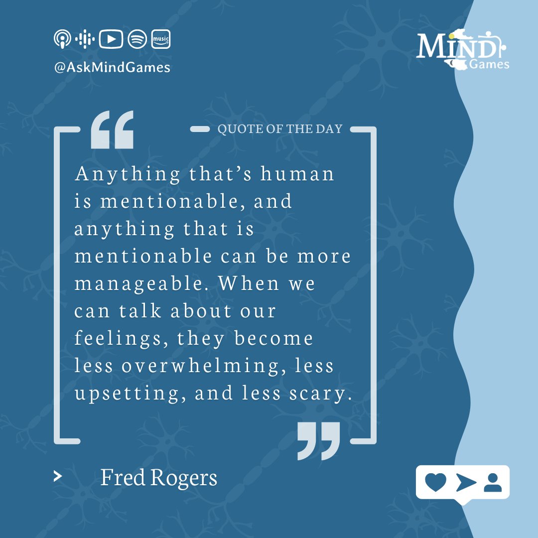 AskMindGames's tweet photo. #MindGames #MindGamesPodcast #mentalhealthquotes #mentalhealth #mentalhealthawareness #mentalhealthmatters #mentalhealthsupport #mentalhealthrecovery #mentalhealthfirstaid #mhfa #mentalillness #anxiety #selflove #mentalhealthpodcast #selfcare #depression #chronichealthwarrior https://t.co/LtmTGsgOEY