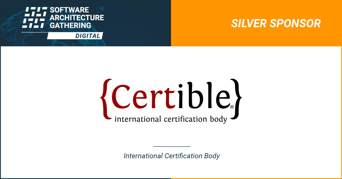 sag_conference's tweet photo. #SAGconf is proud to have @certible as a Silver Sponsor this year! Certible is an international certification body that delivers exams &amp; issues certificates worldwide in areas such as #softwarearchitecture. Meet them at their digital booth on Oct 13 or 14: https://t.co/38OIXTSgy9 https://t.co/9J6SiX2lVD