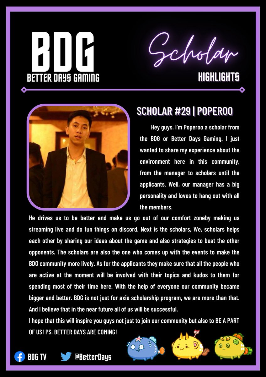 Here's our scholar number 29!

#axieinfinity #axiescholarship