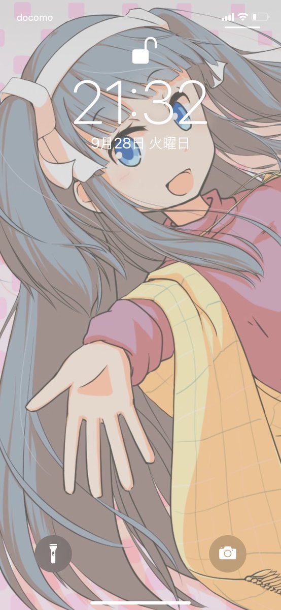 ロック画面のtwitterイラスト検索結果