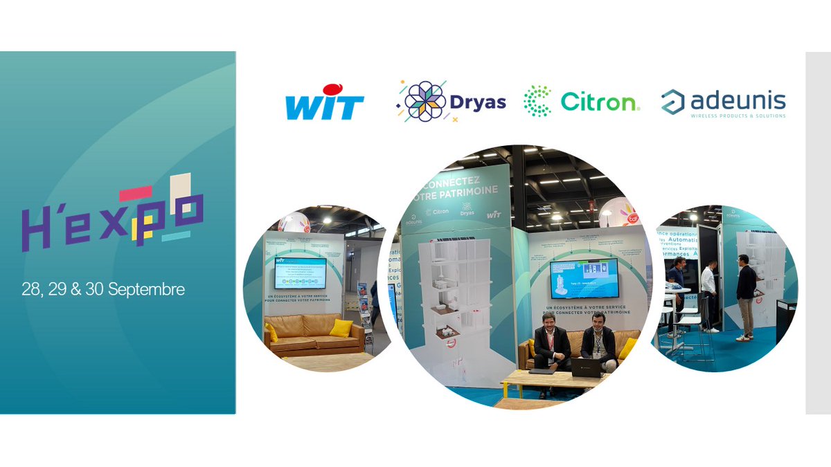 🙌 Salon de l'<a href="/Unionhlm/">UnionHlm</a> : nous y sommes ! Retrouvez-nous stand C13-B26 entourés de Dryas <a href="/Team_Citron/">Citron®</a> &amp; <a href="/Adeunisrf/">adeunis®</a>