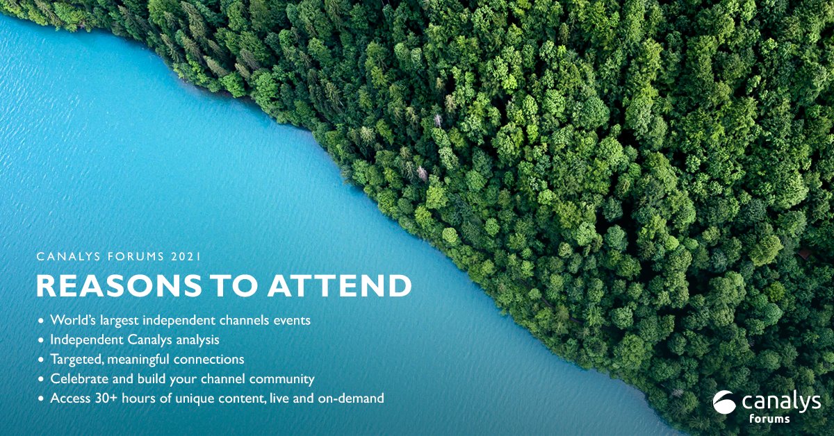 Canalys's tweet image. 📢 We are one week out from the Canalys Forums EMEA 2021! Hear from top industry executives in our interactive Expert Hub sessions, get exclusive Canalys analyst insight, and take part in the networking activities! #CanalysForums21
Register now: bit.ly/3zHSnDi