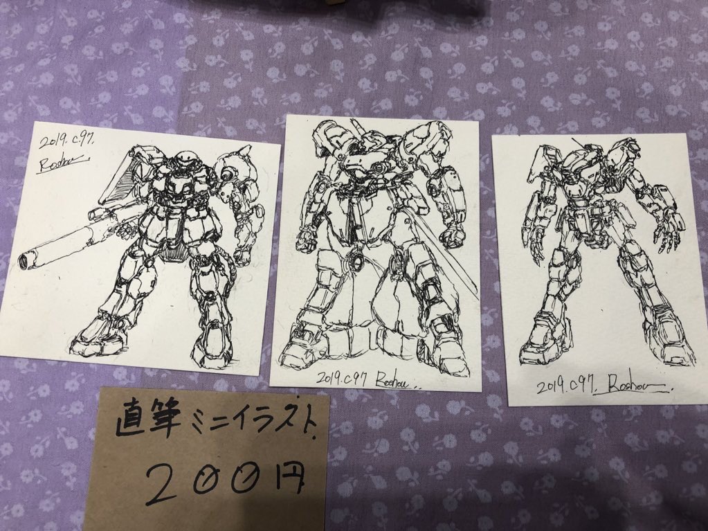 #Twitter文化祭2021
コロナ禍前最後のコミケで即興で描いて売ったミニイラスト。文化祭っぽいw。またやりたい。