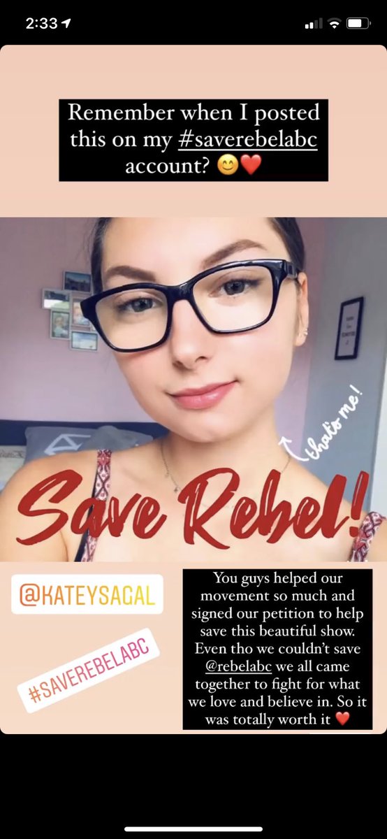 KateySagalFans's tweet photo. Remember when I posted this on my #saverebelabc account? Our movement was a success cuz we came together to fight for what we love and believe in. So don’t be sad it’s over! We gave it all we had! Our petition has surpassed 93k and we’ve raised so much awareness❤️ @KateySagal https://t.co/QoNTZZUdpS