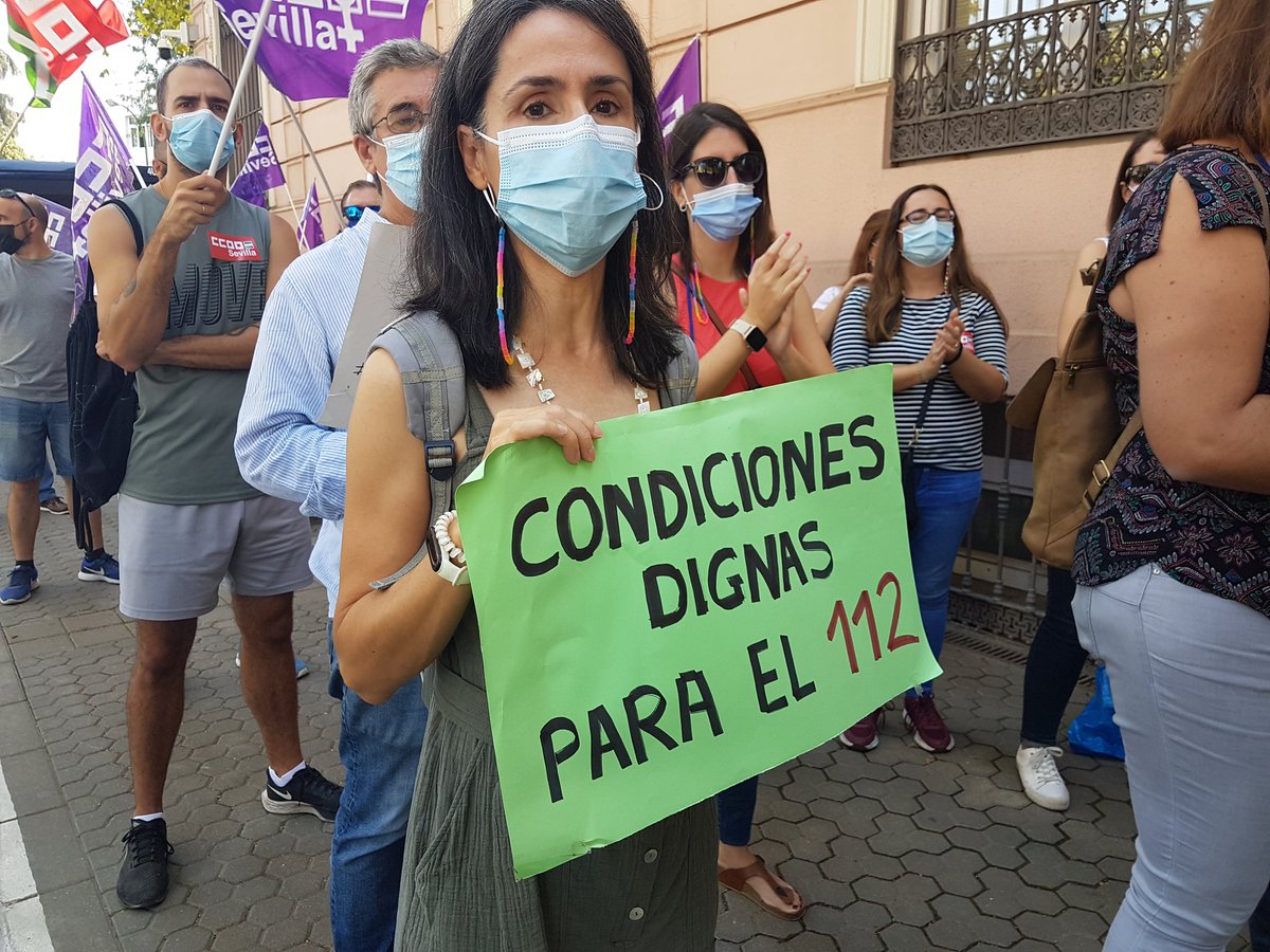 #RT <a href="/iusevilla/">IU Sevilla🔻</a>: RT <a href="/ismaelsc_/">Ismael Sánchez Castillo 🔻</a>: Reclamamos a la Junta que atienda las reclamaciones de la plantilla del servicio de emergencias de Andalucía 112☎️, un colectivo que está en pie de lucha, reivindicando mejoras salariales y laborales.

Hoy participando en l…