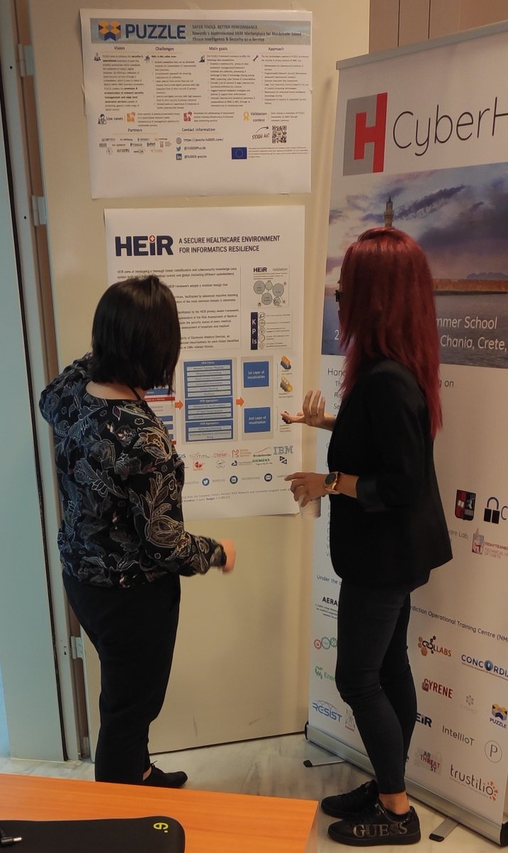 2nd day of #CyberHOT #summerschool at the #NATO Maritime Interdiction Operational Training Centre in #Chania! <a href="/h2020_heir/">HEIR_H2020</a>  is a proud sponsor. Visit our poster to learn more about the project.

#cyberHOT #dissemination #h2020 #project