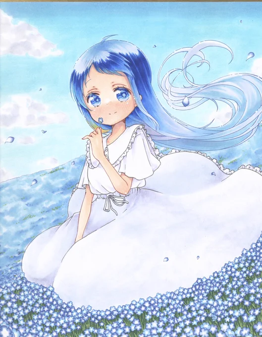 #頑張って描いたのに思った以上に反響が無かった絵
お花頑張ったけど反応はそんなにだった気がする… 