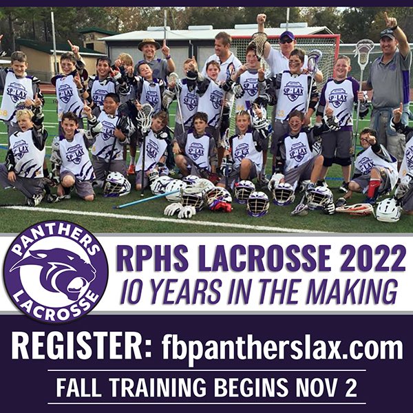 FBPanthersLax's tweet photo. Ridge Point Panthers High School lacrosse!  10 Years In The Making. Join us for fall ball!! https://t.co/uJ7prSdiCt https://t.co/dqwt4F6Qvz