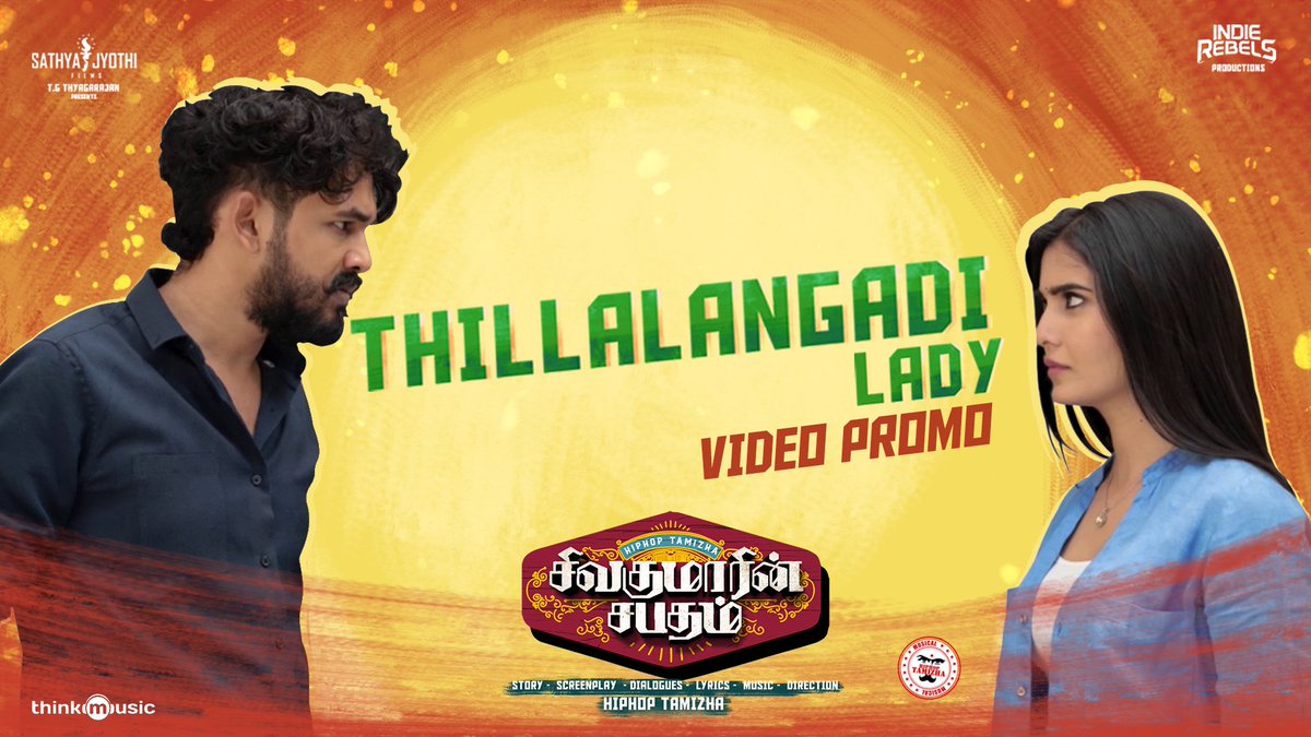 hiphoptamizha's tweet photo. Here's a glimpse of #ThillalangadiLady song from #SivakumarinSabadham

https://t.co/01B1X5z7L7

Worldwide theatrical release this Thursday. Book your tickets now!

@TGThyagarajan presents,a @SathyaJyothi_ &amp; #IndieRebels production - #SivakumarinSabadham music on @thinkmusicindia https://t.co/K3ulPoZEqI