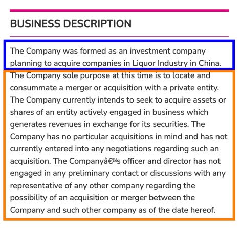 paulseo403's tweet photo. $TGGI: 🧠 UPDATE #2 🧠

🗣: Sunday update #2 was language for “Business Description.”

🟦: Blue box shows ZuiXianGui Wines. It’s a TINY FRACTION of $TGGI! 

🟧: Orange shows generic Shell language! Crossing T’s/Dotting I’s. 

👀: Picture #3! What do you think happens next? 

🦉 https://t.co/qQjaRpQLbd