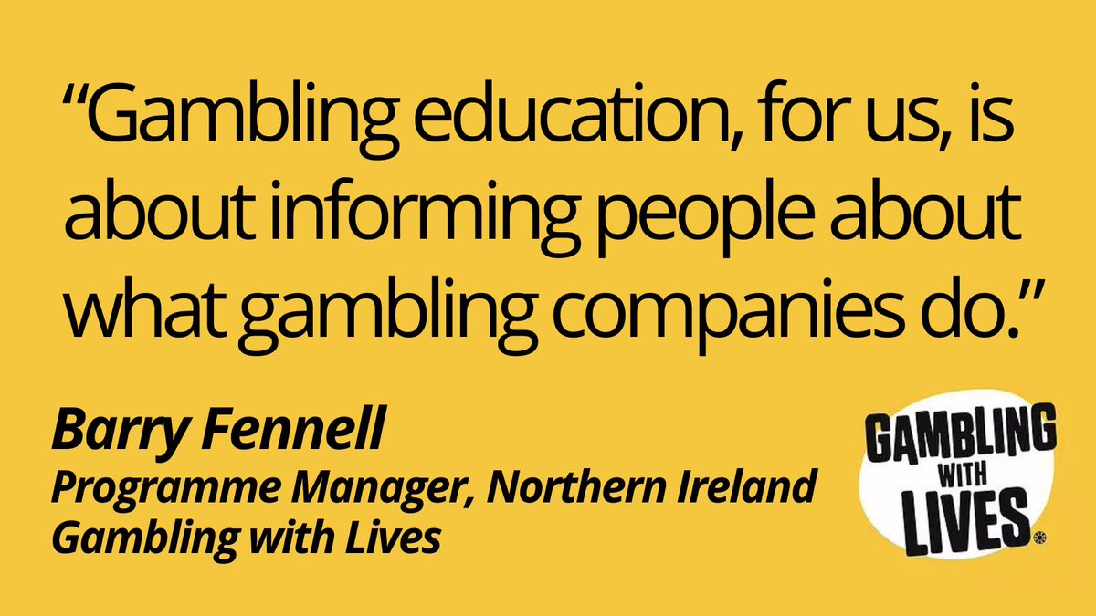 GambleWithLives's tweet photo. Our very own @BarryFennellGwL’s opening remarks at our education launch today 👏🏻👏🏻 https://t.co/8mww3szOkr