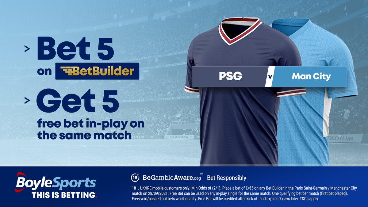 🔄 RT &amp; REPLY!

🤑 Win a free €/£20 bet!

Predict the First Goalscorer in PSG v Man City #PSGMCI 

Use #BoyleGoal