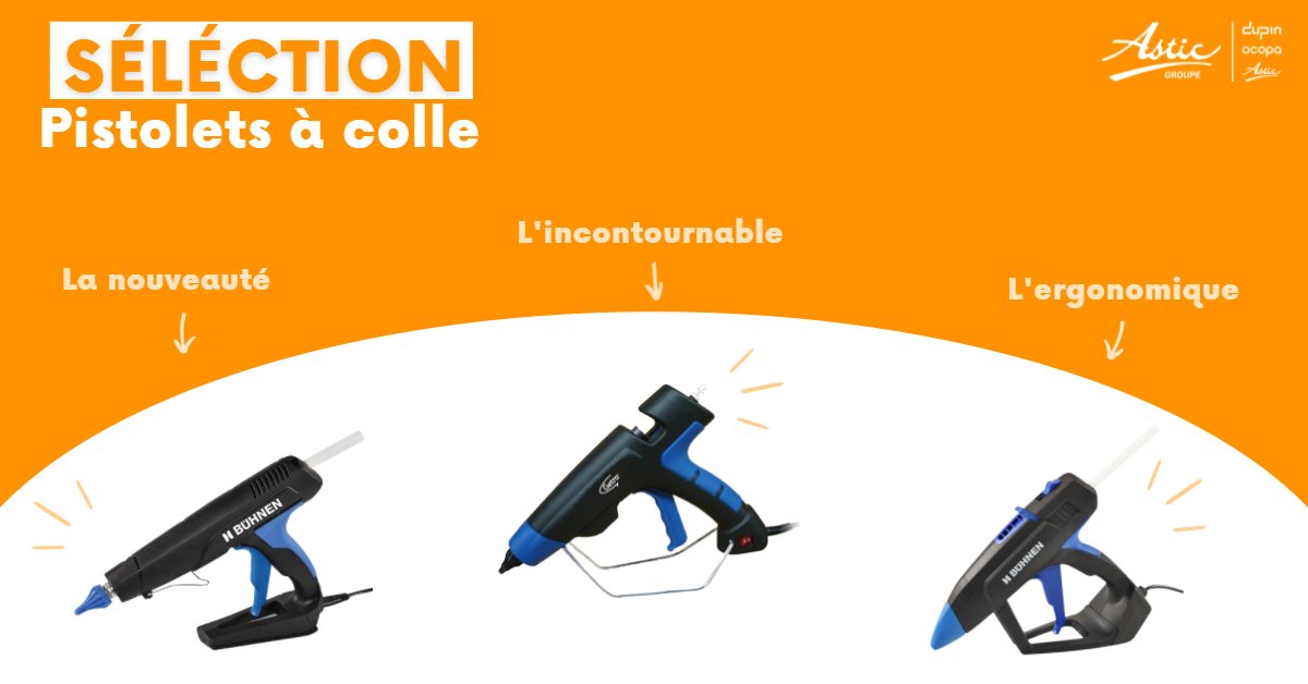 Découvrez notre sélection de 3 pistolets à colle professionnels et performants !  👉 bit.ly/3kY0YfK 👈
🟠 Bâtonnets de colle : 12 mm
🟠 Fermeture de carton ou autres travaux

 #emballage #packaging #carton #logistique #solution #recyclable #industrie #economiecirculaire