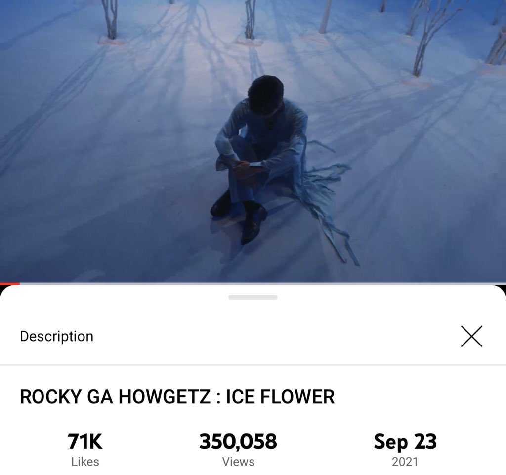 [📈] 210928 10:00 PM KST ROCKY GA HOWGETZ: ICE FLOWER Official Channel: 350,058 views (🔺225) 🔗youtu.be/5GAksgvR8nM #아스트로 #ASTRO #라키 #ROCKYGAHOWGETZ #ICE_FLOWER #라키가하겠지 @offclASTRO