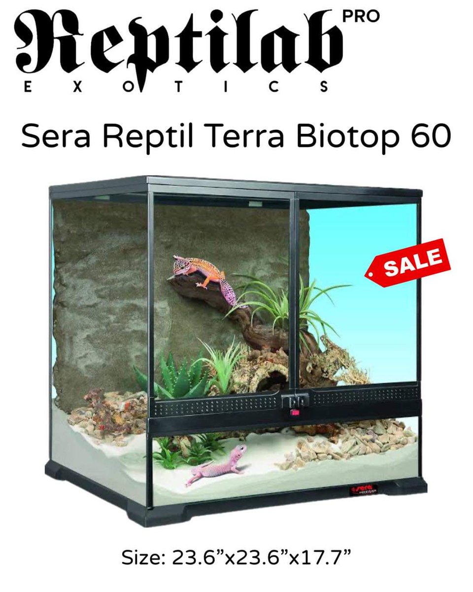 reptilabexotics's tweet photo. 🔖🔖🔖
Reptizoo and Serra Reptil Enclosures!

Reptizoo RK0124N
Reptizoo ACR03B
Reptizoo ACR01B 
Reptizoo IN002 
Reptizoo IN003
Sera Reptil Terra Biotop 60

*** limited stocks only
🔖🔖🔖 https://t.co/KqyABjlapi
