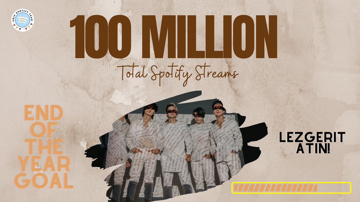sb19_spotify's tweet photo. WAIT--
Even if the #PagsibolStreamingParty has ended, we are not slowing down! Because we are aiming for 100 MILLION TOTAL SPOTIFY STREAMS for @SB19Official at the end of the year! Let's smash our goal, shall we? ๐ฅฐ
#SB19 https://t.co/IsaLy50gLz