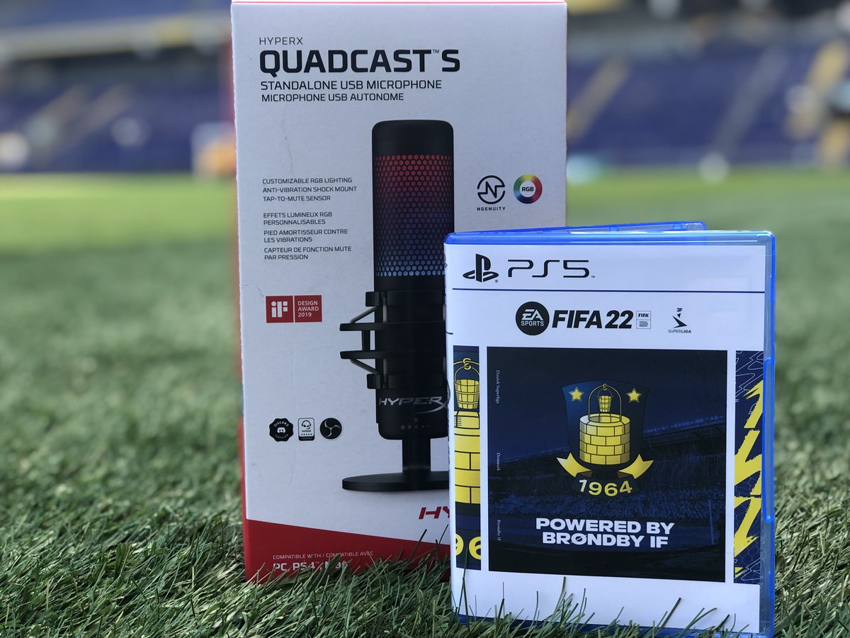 brondbyjunior's tweet image. GIVE AWAY! 

Vi udlodder det spritnye #FIFA22 + en lækker @HyperX Quadcast S mikrofon 🎙️

1⃣ Følg @brondbyesport 
2⃣ 🔄+ ♥️ dette opslag
3⃣ Tag en ven

Vinderen findes mandag den 4. oktober.
Vi har en lignende konkurrence kørende på vores Instagram-side bit.ly/3AQfLzV 🔥