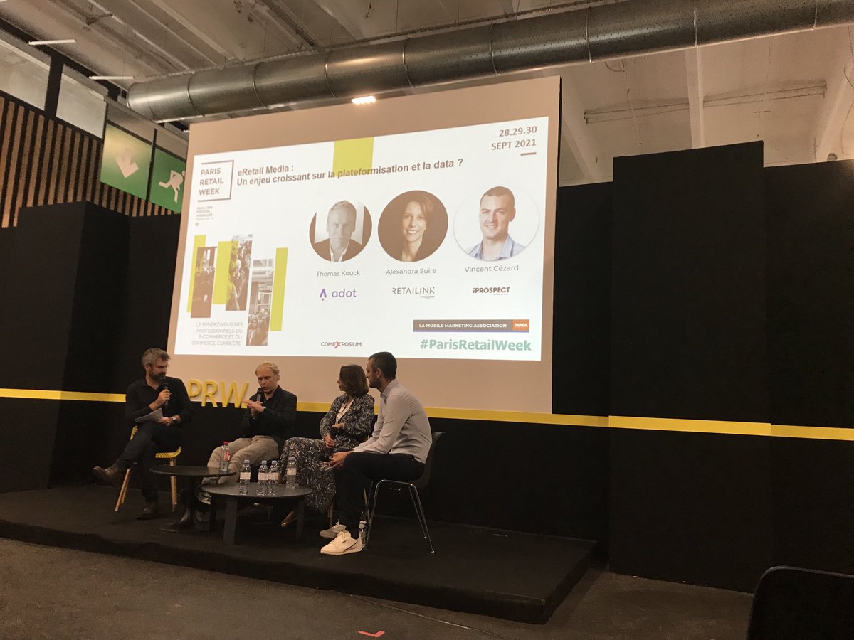 AudrainSaudrain's tweet photo. Passionnante présentation à al #PRW sur le #retailmedia, avec @AlexandraSuire de @fnac @darty. Lancement de la plateforme #retailink. Des #insights pour cerner ses clients de manière précise et une #plateforme en libre service. https://t.co/T8JabdXY6V