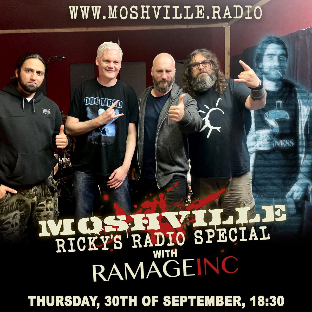Make sure you tune in to <a href="/MoshvilleRadio/">MoshvilleRadio</a> this Thursday at 18:30.