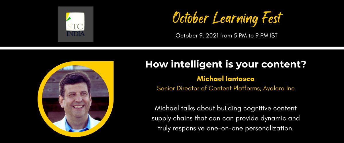 How intelligent is your content?

Register @ bit.ly/3oezplr

In this session, Michael Iantosca talks about what it takes to deliver truly personalised content using a cognitive content supply chain. 

#learning #content #intelligentcontent