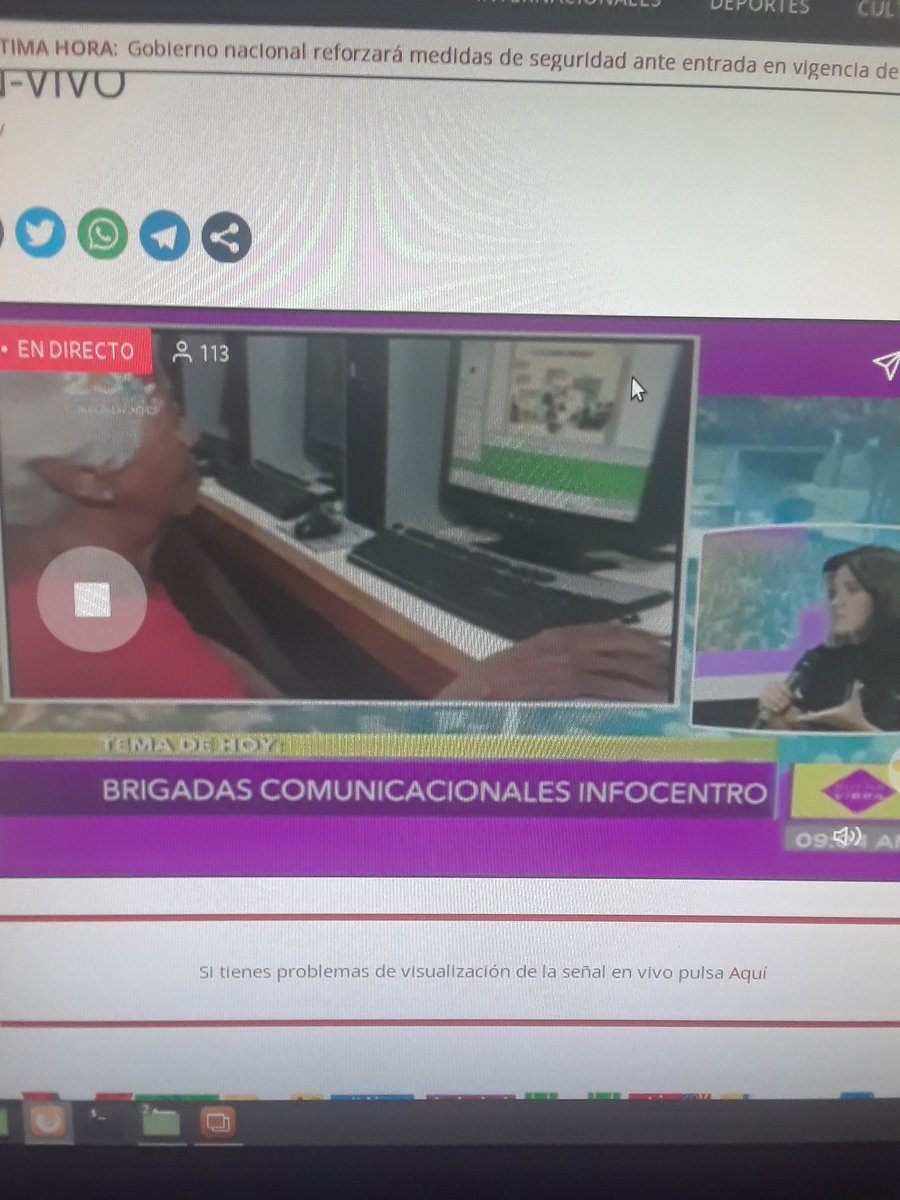 surcomuna's tweet photo. En vivo Brigadas Comunicacionales Infocentro por @VTVcanal8  en el programa Buena Vibra, sintonizalo y enterate de que trata este proyecto y si te queda cerca un #Infocentro  participa.  @LuisinfoVe @Gabrielasjr  @SomosRMNoticias @BrigadasBCHCH https://t.co/vjAcaC88YA