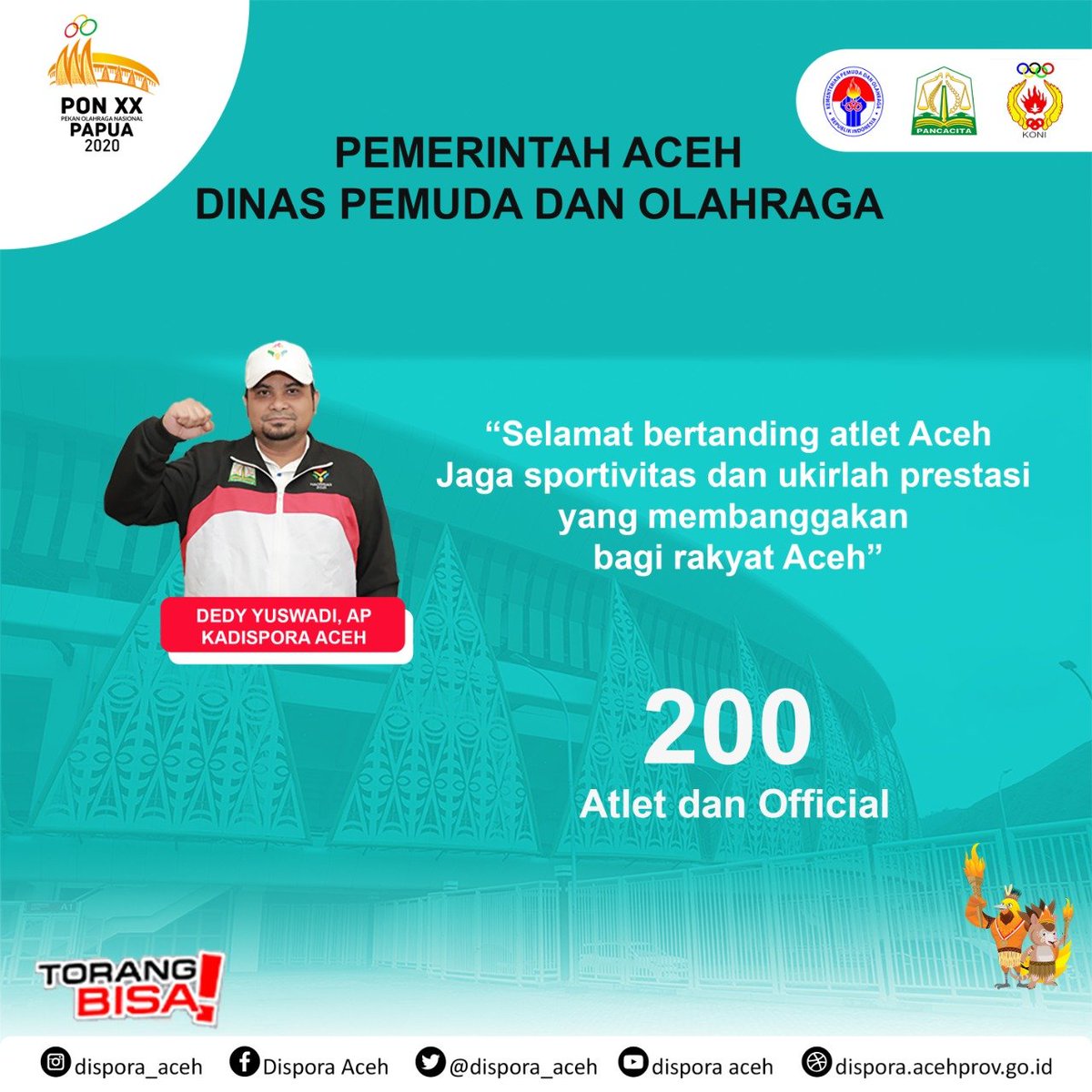 dispora_aceh2's tweet photo. Daftar Nama Kontingen Aceh di PON XX Papua tahun 2021 https://t.co/rGIPveW9Ff