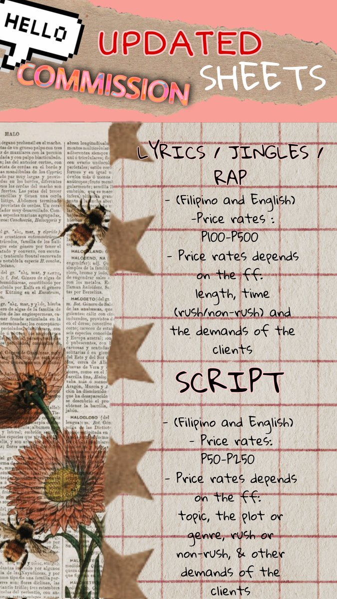 dienwrites is open for poetry and acad commissions tweet media
