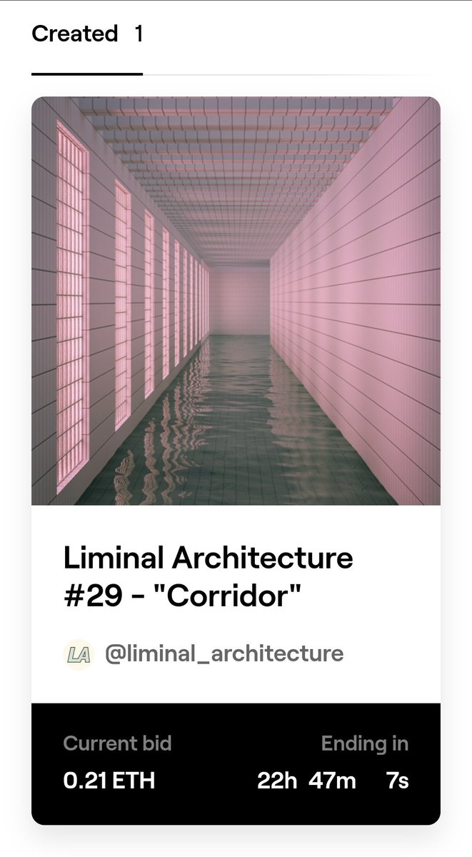 liminal_arch's tweet photo. Auction just started on @withFND 😁 Really excited to sell my first #NFT 🙏
https://t.co/V84x5XtNgX https://t.co/CiWwsLEq6Y